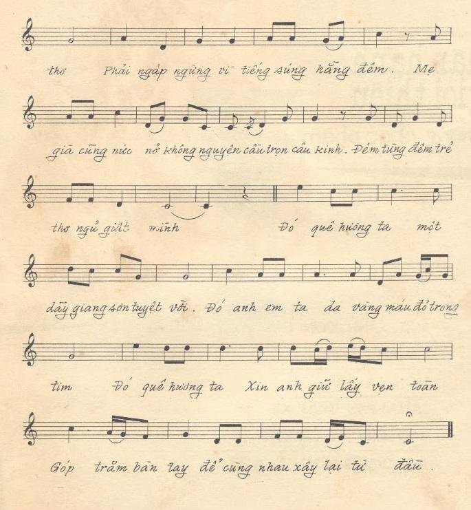 Sheet nhạc Máu Chảy Về Tim 2